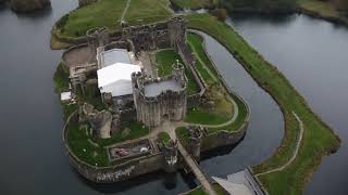 Caerphilly castle Wales UK [upl. by Yvette546]