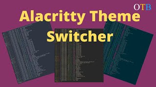 Change Alacritty Colours On The Fly With a Single Command [upl. by Ahseer]