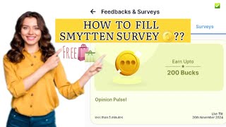 How to Fill Smytten Survey How to Earn Smytten Bucks 🪙 smytten [upl. by Maressa]