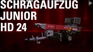 Bedienungsanleitung Schrägaufzug Junior HD 24 – Zeppelin Rental SHOW HOW [upl. by Ahseryt]