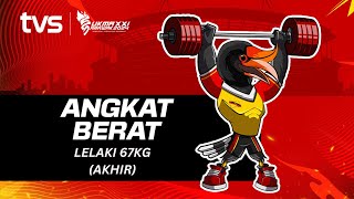 Angkat Berat L 67KG Akhir  SUKMA Sarawak 2024 [upl. by Earlene]