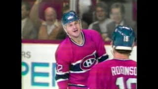 1986 Wings vs Habs highlights [upl. by Yesak]