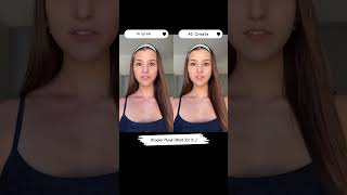 Brooke Monk MakeupBefore amp After AI comparison makeup funny school relatable fyp ai [upl. by Skelton]