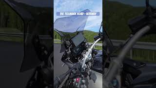 The Telemark Road  Norway shorts makelifearide motorcycledestinations [upl. by Drandell944]