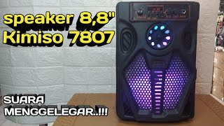 Menggelegar speaker bluetooth 88quot Kimiso Mkc 7807 [upl. by Adnawyek]