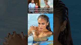 Jennifer Lopez posts music video Cambia el Paso featuring the lyrics he doesnt deserve her [upl. by Hourigan981]