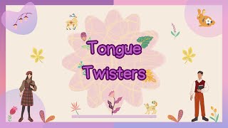 Funny Tongue Twisters – Part 11  Learn English While Enjoying It [upl. by Yztim]