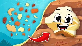 Lets Learn About Sedimentary Rocks  The Sedimentary Rock Song For Kids  KLT [upl. by Atsillac]