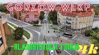 Gorzów Wielkopolski Al Konstytucji 3 Maja 05102024 Dron [upl. by Annahsal375]