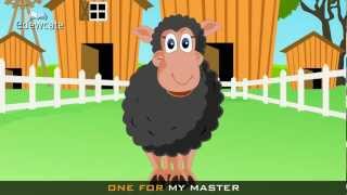 Edewcate english rhymes  Baa Baa black sheep nursery rhyme with lyrics [upl. by Lizette860]