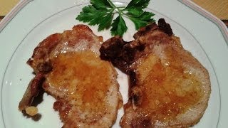 PORK CHOPS WITH ORANGE JUICE SPANISH FOOD EASY COOKING [upl. by Ezmeralda321]