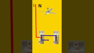 Fan two switch connection electric switch shorts [upl. by Zachery]