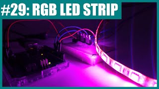 Analog RGB LED Strip Control with Arduino Lesson 29 [upl. by Rawden60]