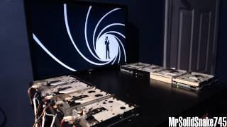 James Bond Theme on eight floppy drives [upl. by Wivinia]