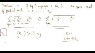 Majorization amp Muirhead Inequality [upl. by Mahan]