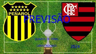 Penarol x Flamengo libertadores 2024 previsão [upl. by Gorga]