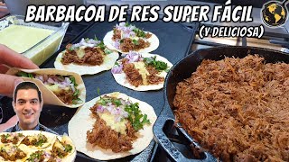 Como hacer Barbacoa de Res en una olla y sin complicaciones  Cocina Universal [upl. by Enahpad]