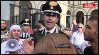 Bifolco Comandante Carabinieri Mi tolgo il cappello ma No ai muro contro muro [upl. by Anilek]