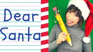 How to Write a Letter to Santa  Dear Santa  Beginner Writer Practice [upl. by Spracklen]