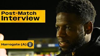 Offrande Zanzala  Striker Reviews Harrogate Win [upl. by Akcirederf]