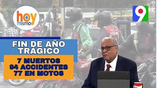 Fin de año trágico 94 accidentes 77 en motos y 7 muertos  Hoy Mismo [upl. by Eissoj]