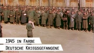 Deutsche Kriegsgefangene 1945 in Farbe [upl. by Anitnoc]