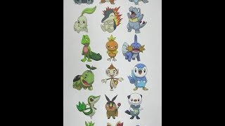 Coloring the Starter Pokémon of all 6 Generations Speed Coloring [upl. by Gnuhp]