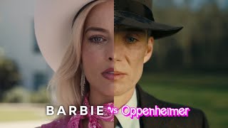 Oppenheimer vs Barbie edit  Margot Robbie  Ryan Gosling  Cillian Murphy  Christopher Nolan [upl. by Aivyls]