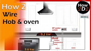 How to wire oven amp hob Diversity on a cooker circuit wiring Diagram [upl. by Adnawyt260]