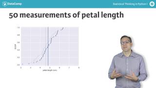 Python Tutorial Statistical Thinking in Python I Part 3 [upl. by Ahsirek622]