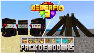 PACK DE MODS DE DEDSAFIO 3 PARA MINECRAFT PE 121Bedrock [upl. by Terle14]