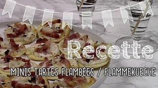 DES MINIS TARTES FLAMBÉES  FLAMMEKUECHE 🍕 [upl. by Sucrad]