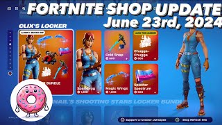 CLIXS LOCKER BUNDLE IS BACK Fortnite Item Shop June 23rd 2024 Fortnite Chapter 5 [upl. by Anahpos228]