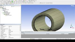 ANSYS Meshing  Structured Hexahedral mesh for a Pipe [upl. by Reinertson]