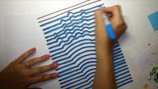 How to draw a 3D hand  optical illusion [upl. by Nessie]