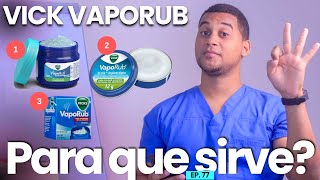 VICK VapoRub PARA QUE SIRVE  3 COSAS [upl. by Soloma]