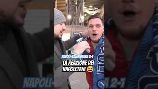 Napoli Salernitana 21 la reazione dei napoletani 😅 [upl. by Anoniw]