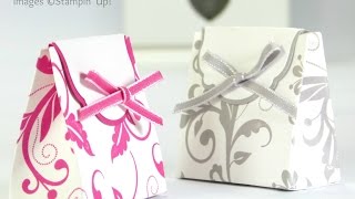 Wedding Favour Box Tutorial using Stampin Up Supplies [upl. by Duggan]