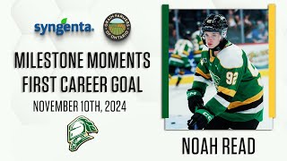 OHL Milestone  First Career Goal  Noah Read [upl. by Peale]