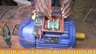 how to test 3 phase motor with multimeter [upl. by Dinesh]