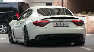 LOUD Maserati Granturismo w Custom Exhaust in Monaco  BEST SOUNDING MASERATI EVER [upl. by Enajharas]