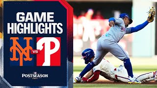 Mets vs Phillies NLDS Game 2 Highlights 10624  MLB Highlights [upl. by Nacim]