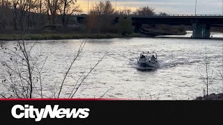 Calgary search teams look for Bow River missing people [upl. by Everest855]