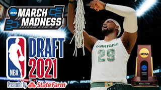 NBA 2K22 PS5 MyCAREER  2021 NCAA Championship  2021 NBA DRAFT [upl. by Arhna153]