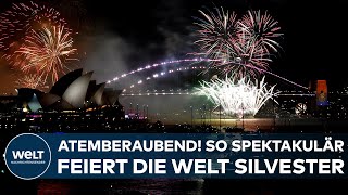 SILVESTER 2022 Atemberaubend New York London Paris Sydney  So spektakulär feiert die Welt [upl. by Haerr96]