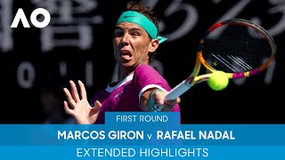 Marcos Giron v Rafael Nadal Extended Highlights 1R  Australian Open 2022 [upl. by Yeloc]