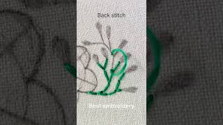 Hand embroidery back stitch [upl. by Maya913]