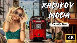 ISTANBUL Walking Tour at BAHARIYE STREET MODA KADIKOY⎮Turkey ⎮ 2024⎮4K 30FPS [upl. by Amalle381]