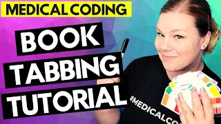 MEDICAL CODING BOOK TABBING FOR CPC EXAM  Tutorial for tabbing CPT and ICD10CM manuals [upl. by Sherborne]