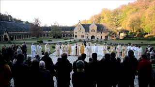 Abbaye dOrval  De grand Matin  Pâques 2019  Ostern  Pasen [upl. by Cross]